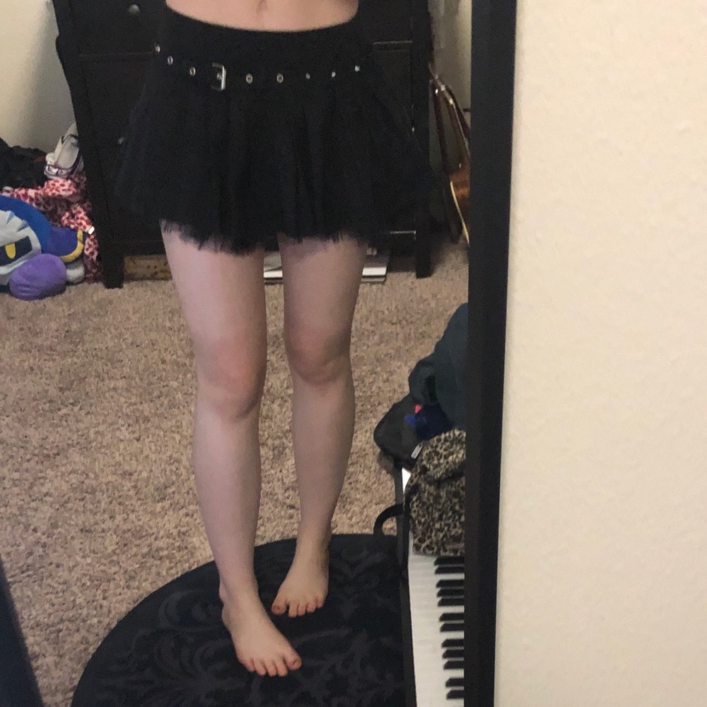 Royal Bones belted tutu skirt